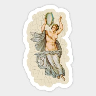 Roman dancer with tambourine Sticker